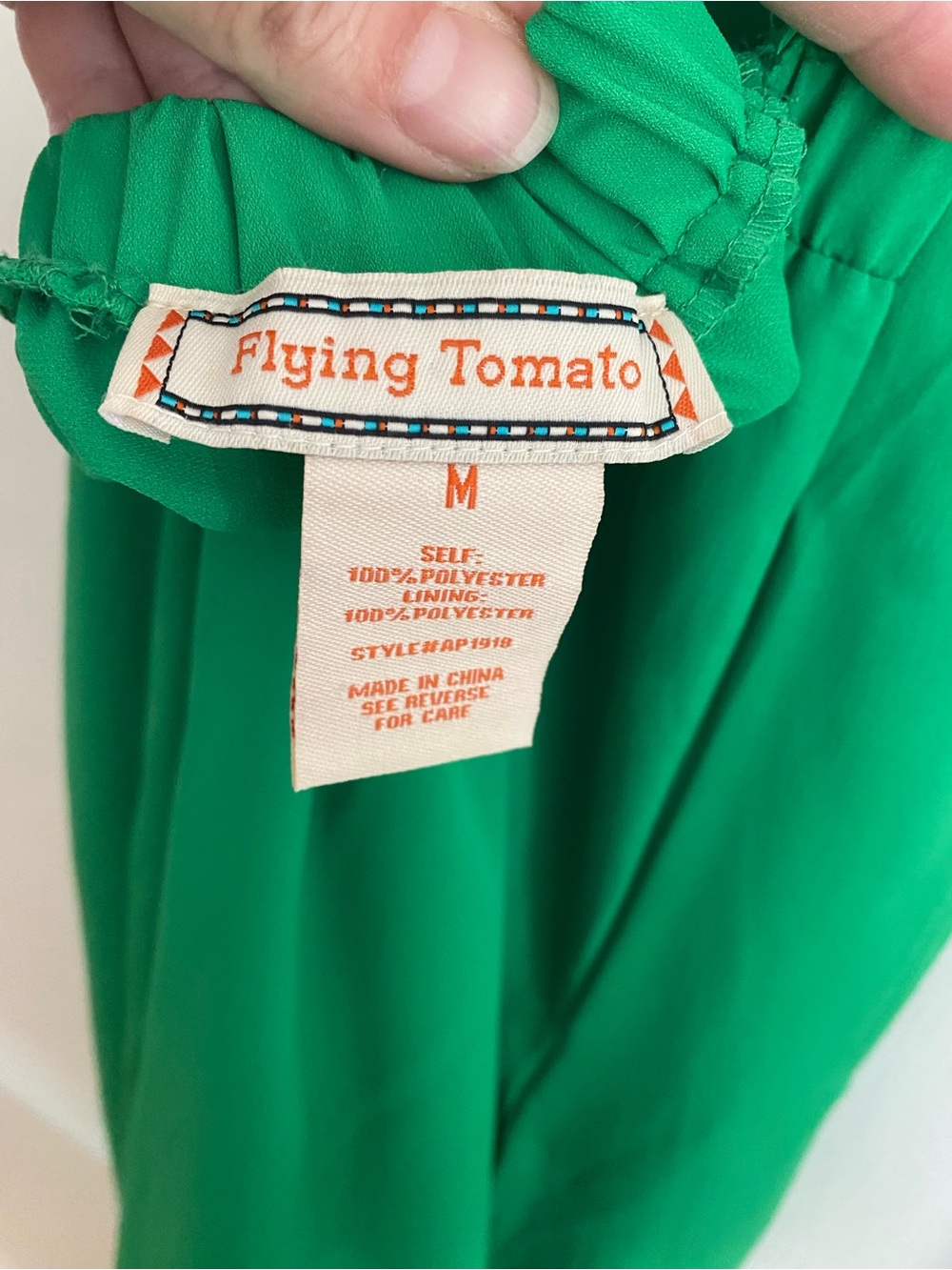 Flying Tomato Emerald Green Halter Jumpsuit with Tie Neck & Pockets - Picture 3 of 5